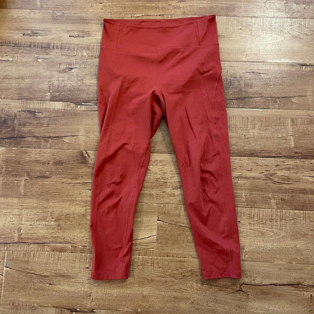 Girlfriend Collective Leggings Size xlarge xl Rust/Orange Compression High Waist